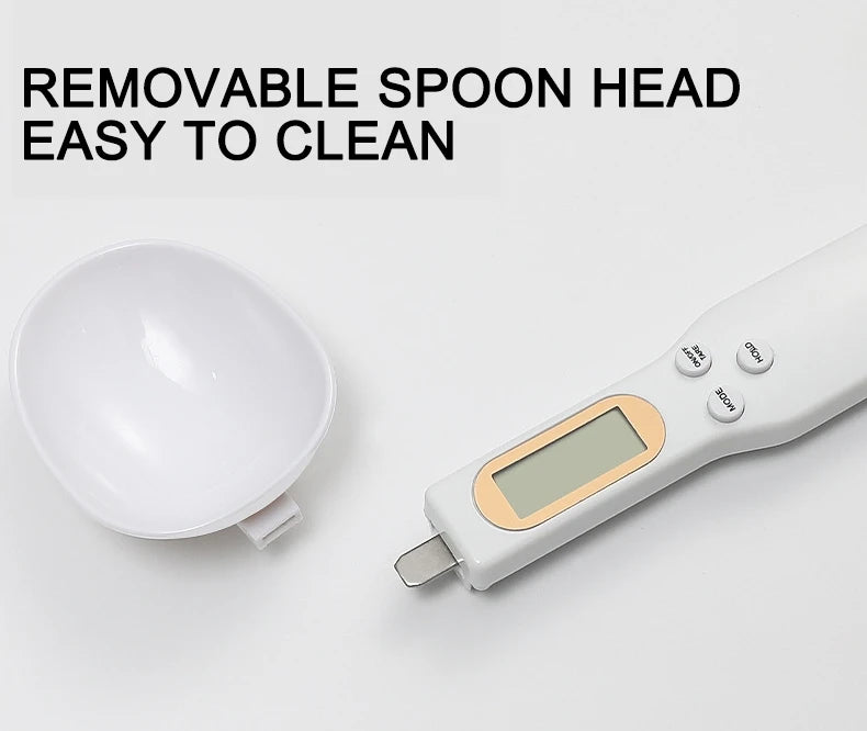 Cuchara de pesaje, báscula, herramienta de cocina casera, medición electrónica de café, alimentos, harina en polvo, hornear, medición Digital LCD ajustable