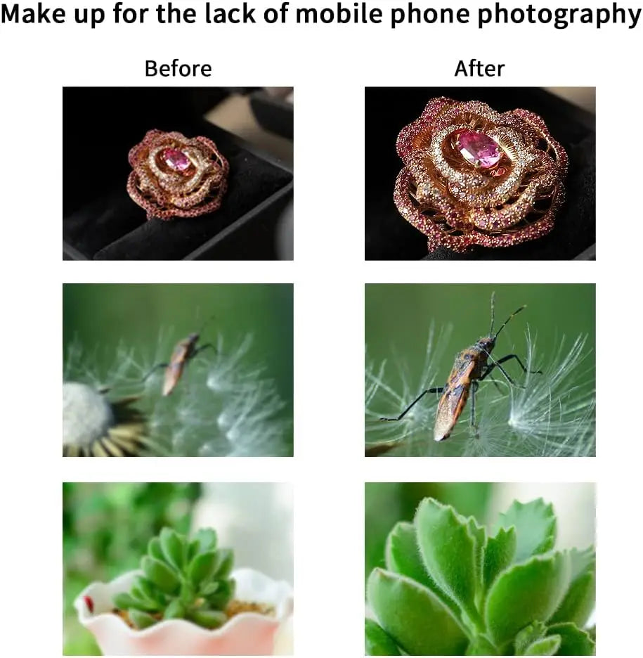 Lente Macro Universal para Teléfono con Filtros CPL y Starlight