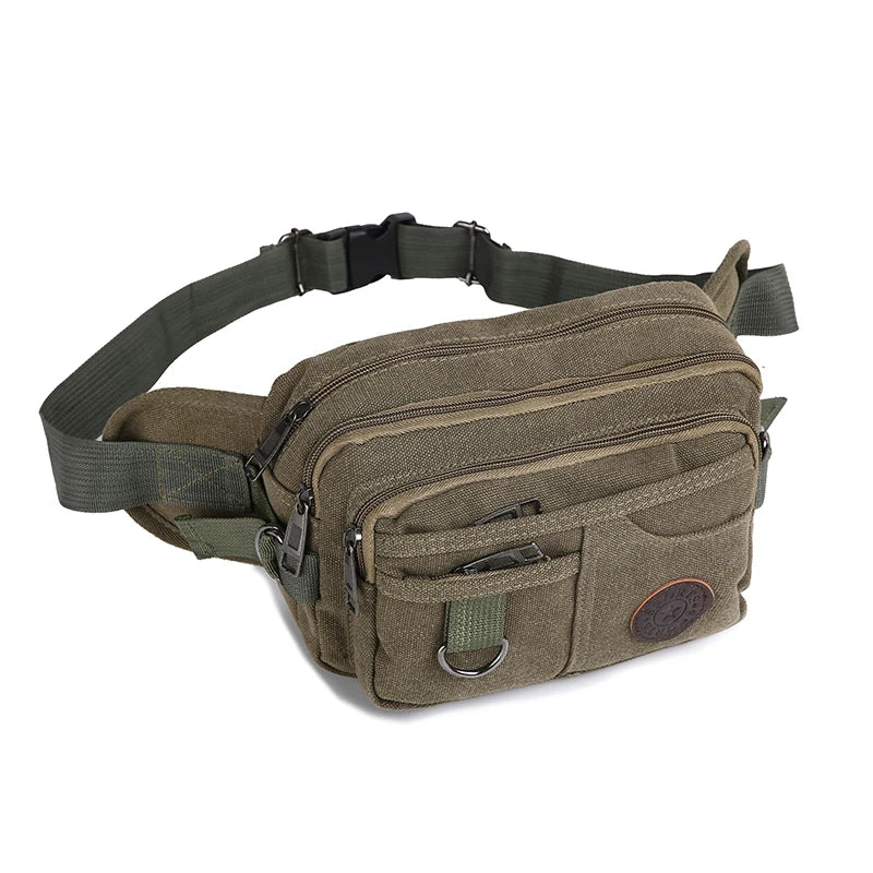 Riñonera para hombre, bolsa de viaje con correas ajustables, ideal para senderismo y acampada al aire libre