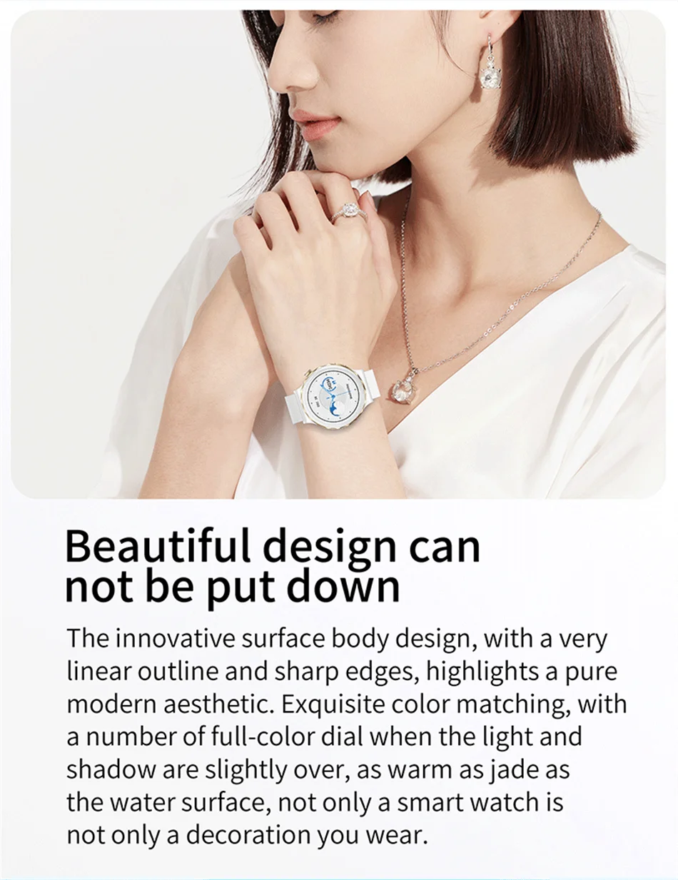 Smartwatch AMOLED ECG+PPG Mujer Impermeable