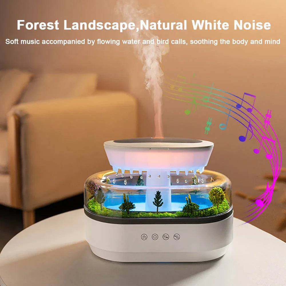 Humidificador Gota de Lluvia con Luz Ambiente
