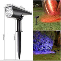 Lámpara de 7LED con energía Solar, foco Solar ajustable en el suelo IP65, luz de pared de paisaje impermeable, iluminación exterior, 1 Uds.