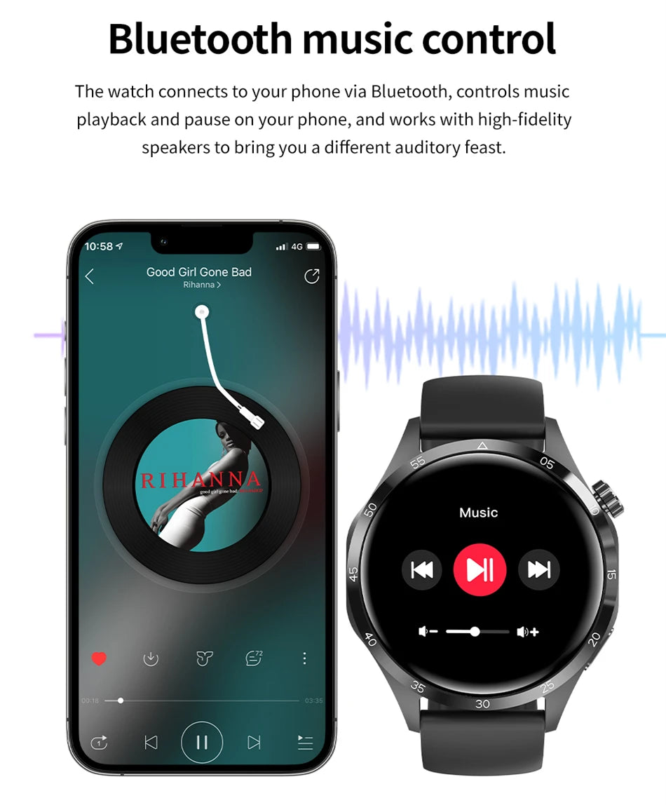 Reloj Inteligente 4 Pro AMOLED Bluetooth