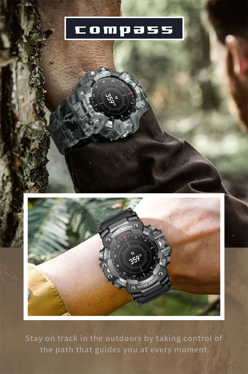 Reloj Inteligente Militar 100+ Deportes IP68