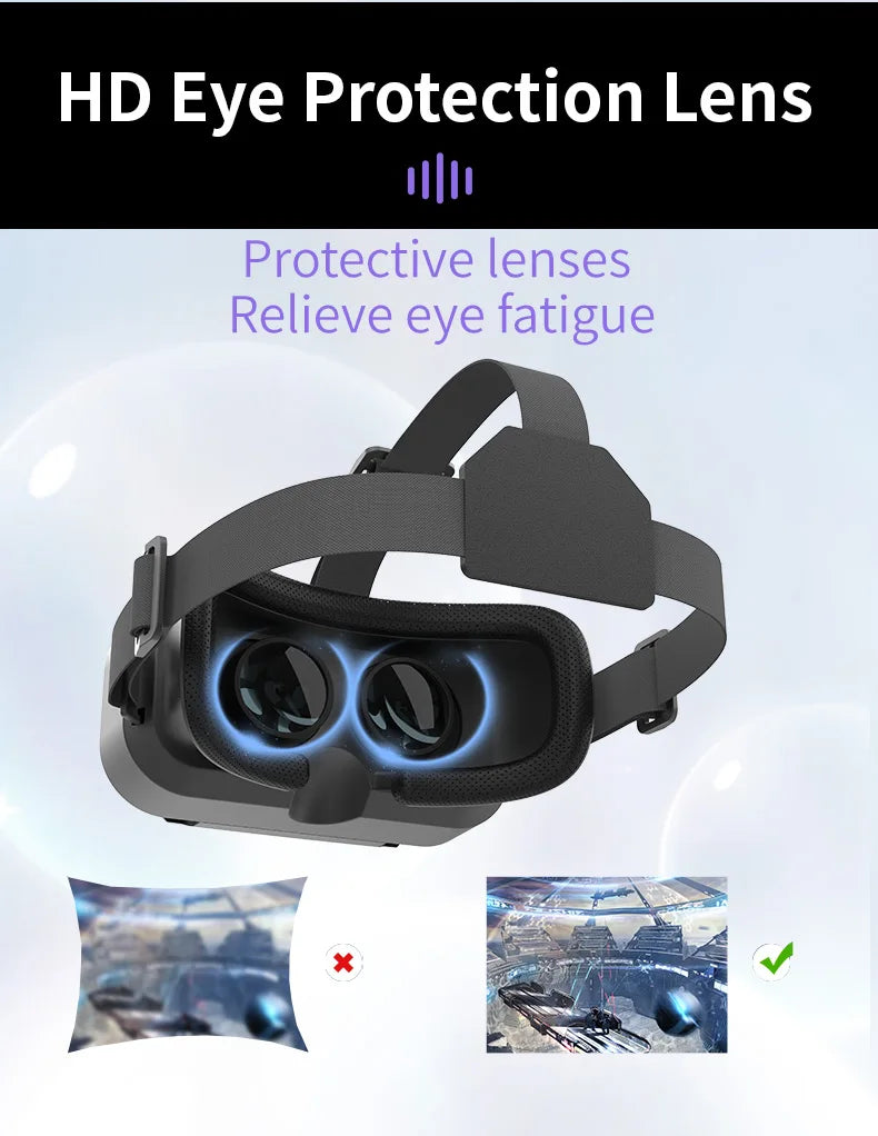 Gafas de realidad Virtual VR, auriculares, dispositivos Viar, lentes 3D, gafas inteligentes para teléfonos inteligentes, teléfono móvil, accesorio de juego