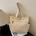 Bolso de Lona Polar de Gran Capacidad para Mujer