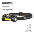Linterna Frontal LED Recargable para Pesca y Camping XPE COB