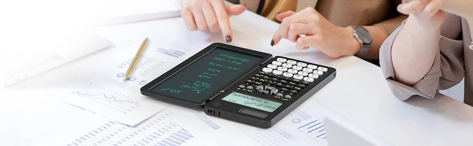 Mini calculadora científica con tableta de escritura, calculadoras, Bloc de notas, notas, electrónica de oficina, suministros escolares 991es Ms EX 82ms, nuevo