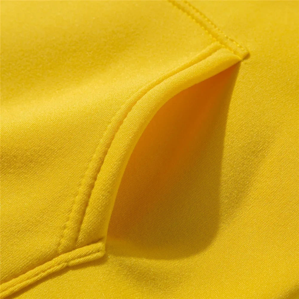 Sudadera con Capucha Casual para Hombre y Mujer, Color Sólido
