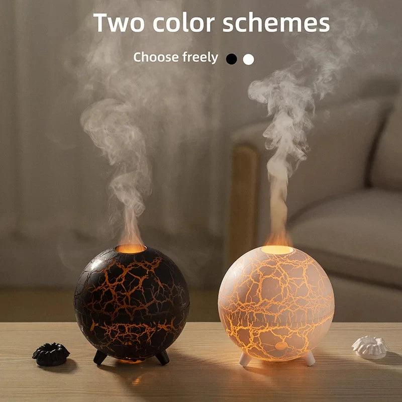 Nueva lámpara de ambiente colorida Planet, humidificador USB, tanque de agua de 200ML, puede agregar aceite esencial, Mini difusor de Aroma para el hogar