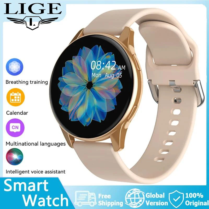 LIGE Reloj Inteligente Carga Inalámbrica Fitness