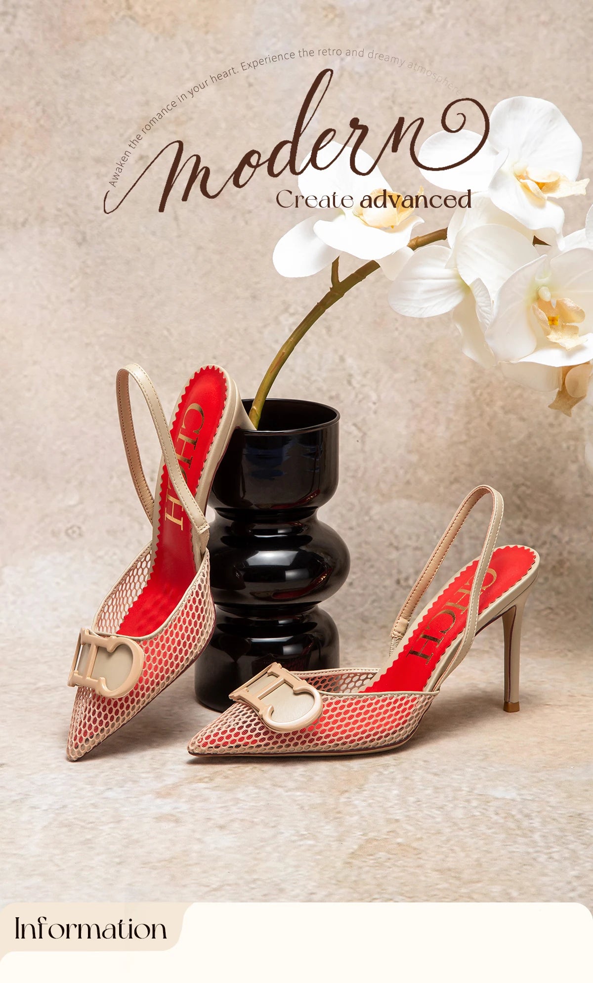 Stilettos de Tacón Alto con Malla para Mujer - Correa en T