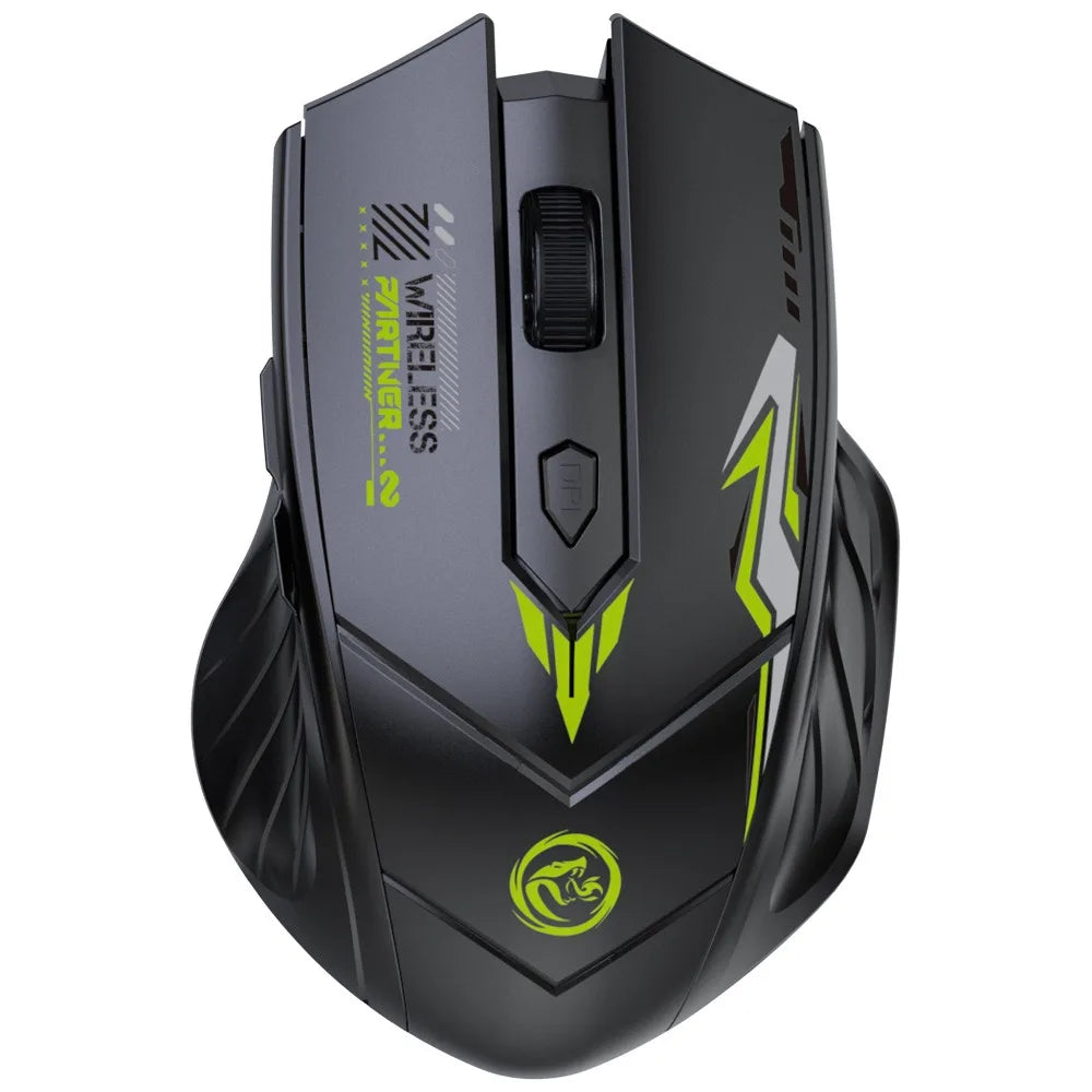 Ratón inalámbrico de modo Dual 2,4G, compatible con Bluetooth, recargable, brillante, silencioso, inalámbrico, para ordenador, PC y portátil