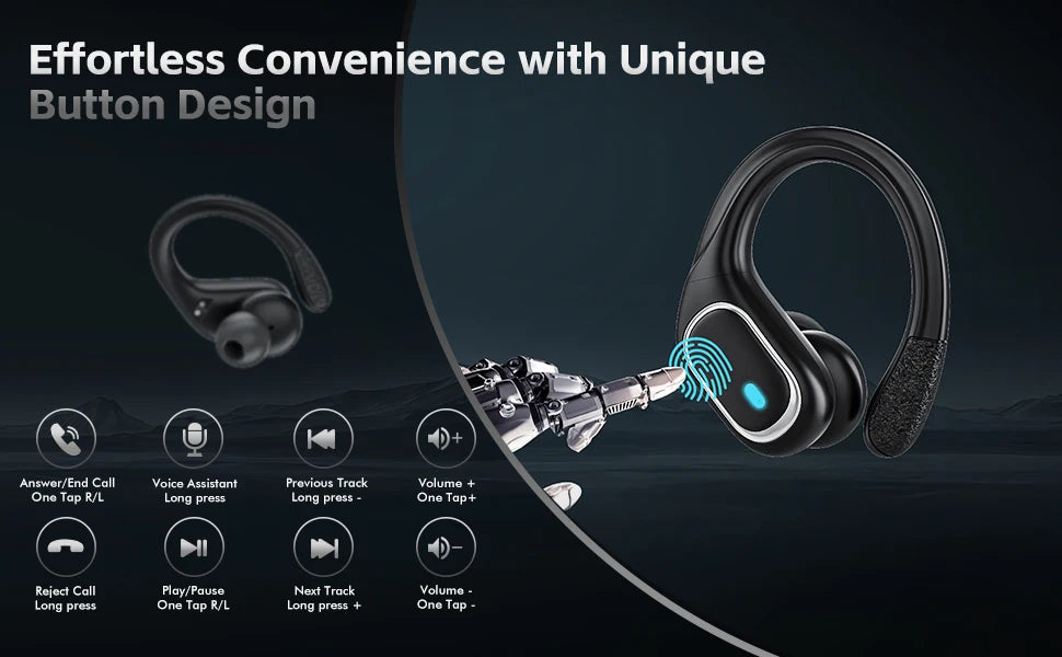 Auriculares TWS IPX7 Deportivos Bluetooth 80h