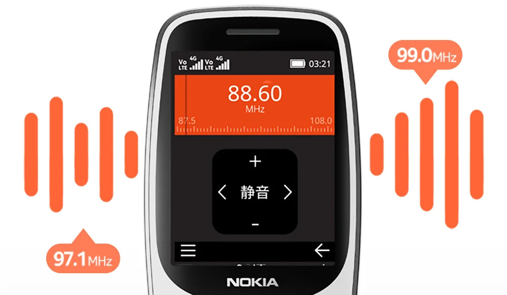 Nokia 3210 4G característica teléfono Bluetooth 5,0 Radio FM Dual SIM 2,4 "puerto tipo C 1450mAh mejor botón pulsador teléfono móvil nuevo