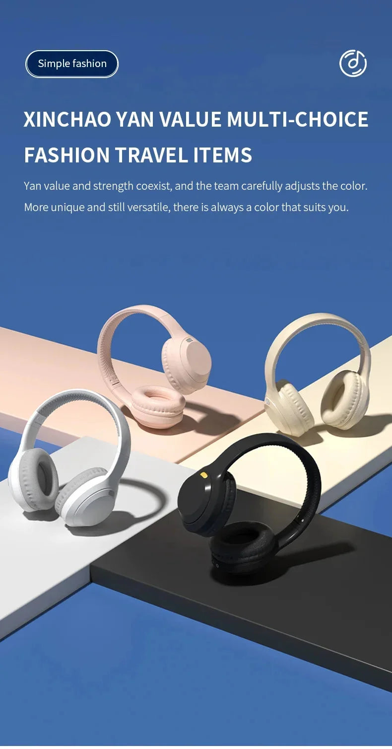 LonMao Auriculares Bluetooth 5.3 Gaming Plegables