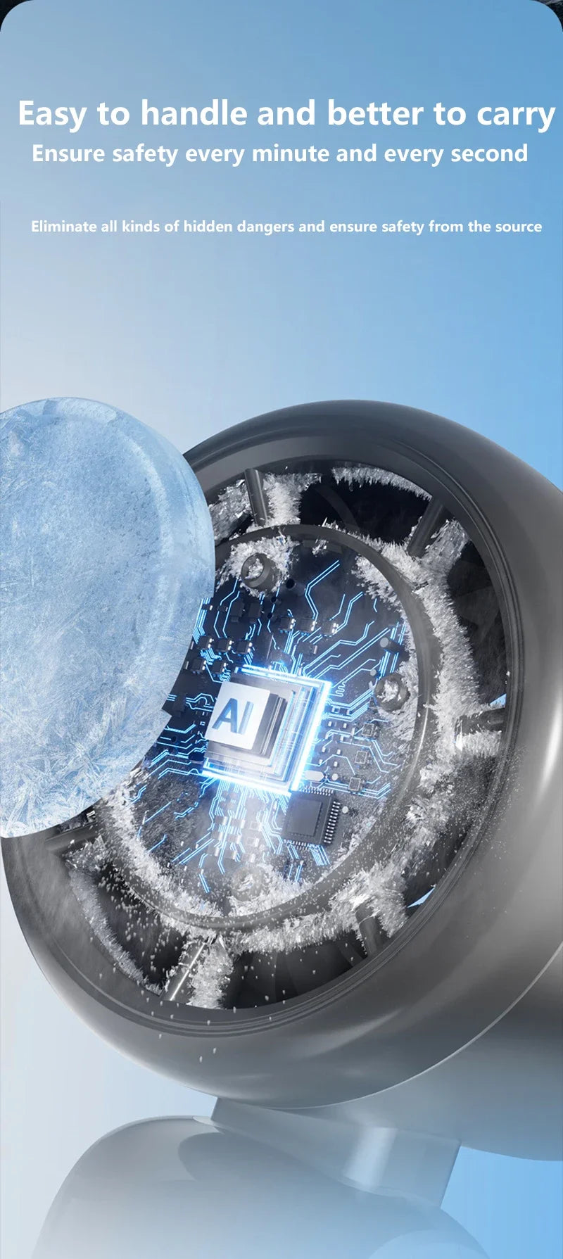 Ventilador Portátil con Enfriamiento por Hielo y 120 Velocidades
