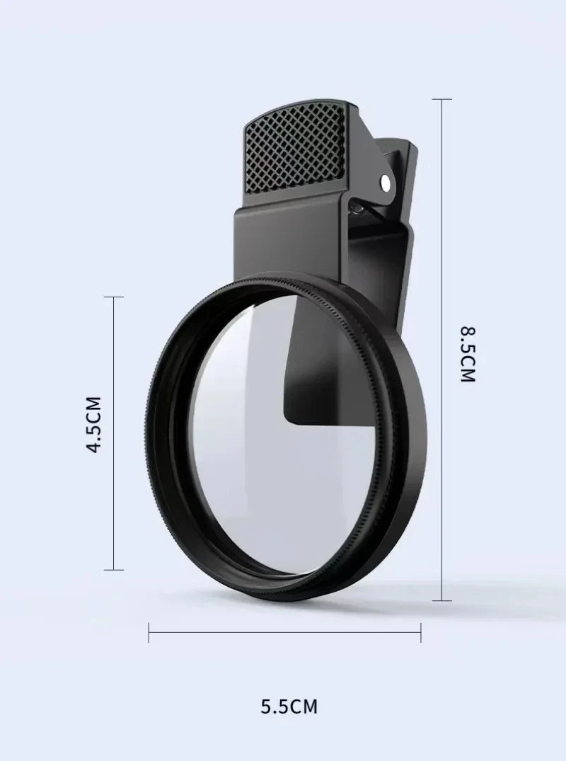 Filtro Polarizador CPL/UV Universal 52mm para Cámara de Celular