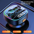 Transmisor FM Bluetooth 5.3 para Auto con Carga Rápida USB 22.5W