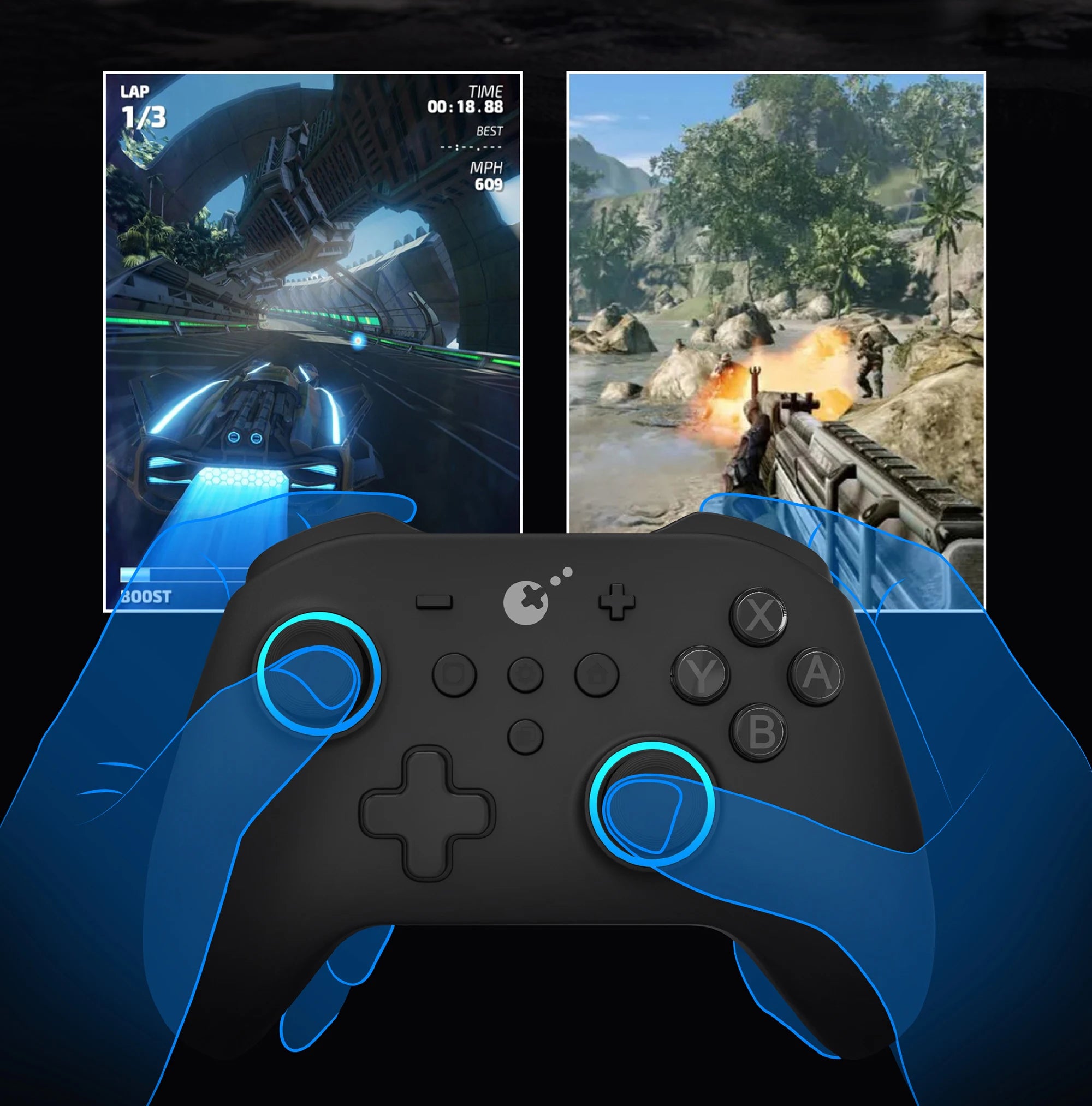 GuliKit-mando KK3 MAX NS39 KingKong 3, Gamepad con efecto Hall, Joysticks y disparadores para Windows, Nintendo Switch, Android e iOS