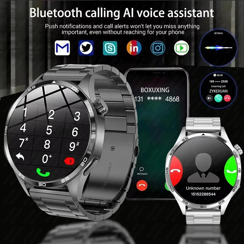 Reloj Inteligente 5 Pro con AMOLED, GPS, NFC, Brújula y Llamadas Bluetooth