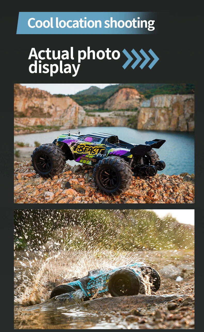 Teeggi 16101 /16102 PRO 1:16 70 KM/H carreras de deriva de alta velocidad SG116 MAX 4WD RC coche todoterreno monstruo camión juguetes para regalo de chico