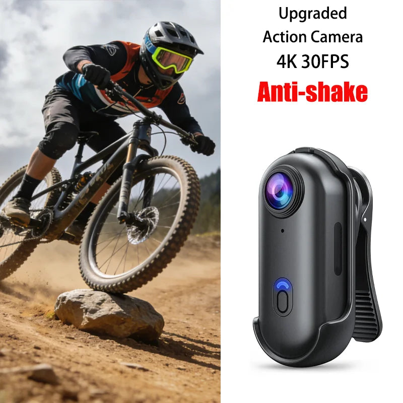 Cámara de acción 4K con antivibración EIS, WiFi y resistente al agua