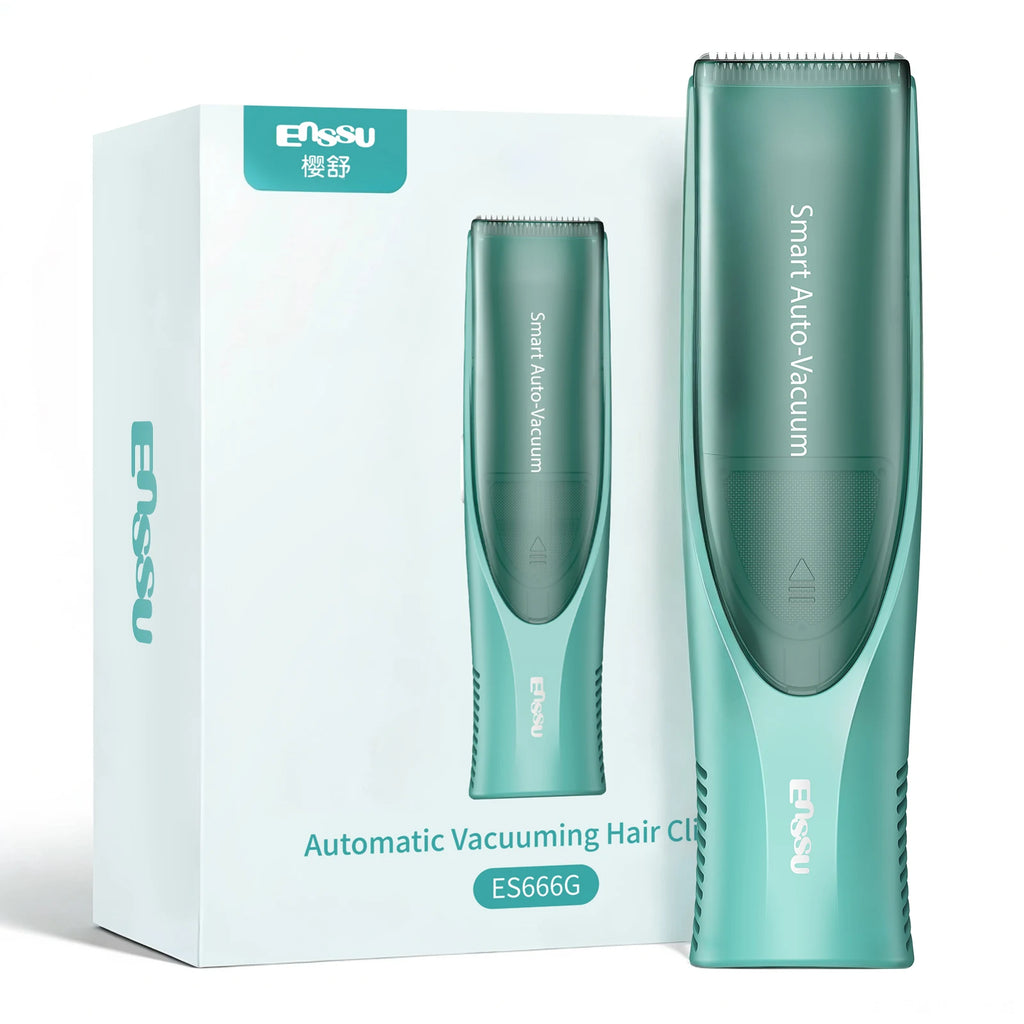 ENSSU-cortadora de pelo al vacío para niños pequeños, Kit de corte de pelo inalámbrico de dos modos, cortadora de pelo recargable