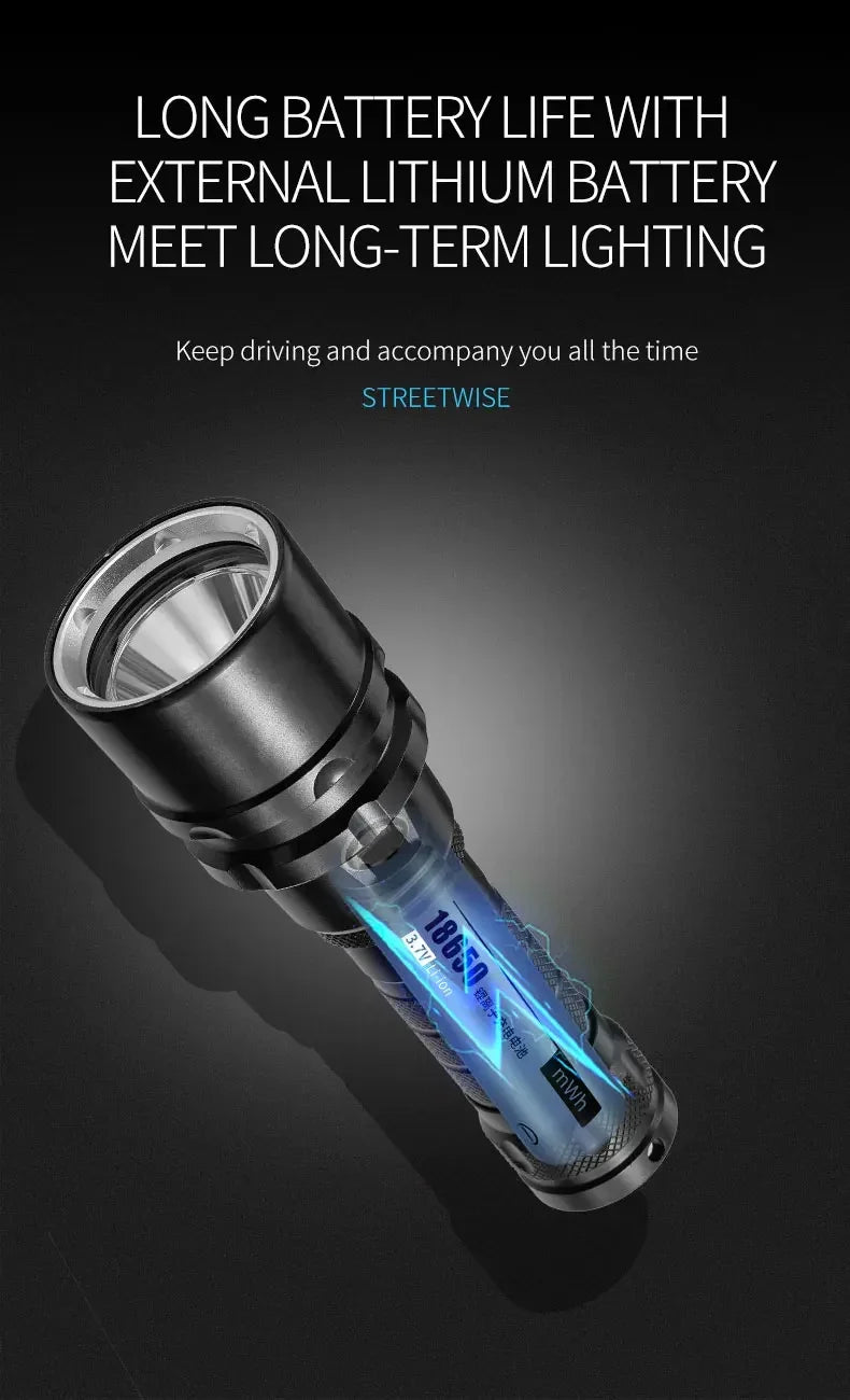 Linterna de Buceo LED Impermeable IP68