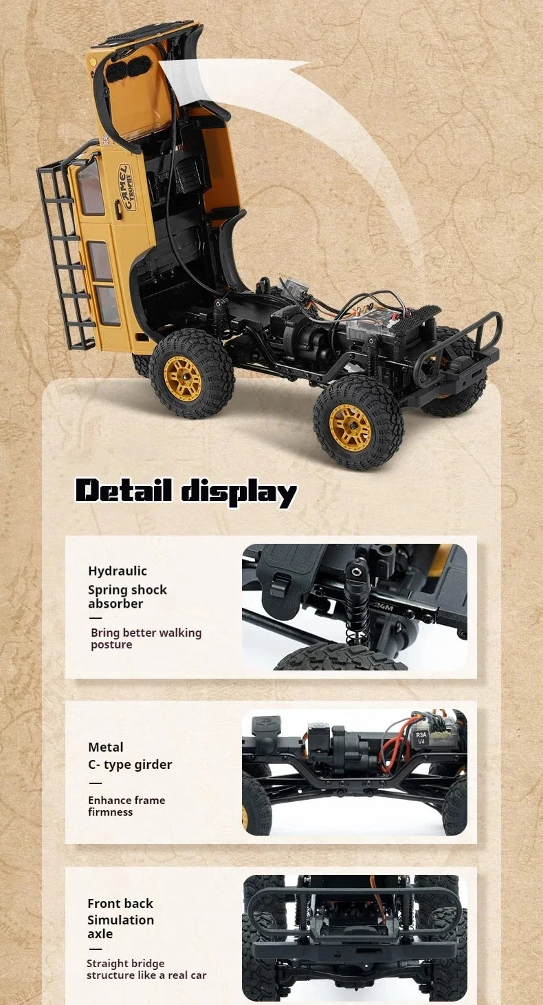 Auto de Control Remoto FMS Land Rover 1/24 Todo Terreno RC
