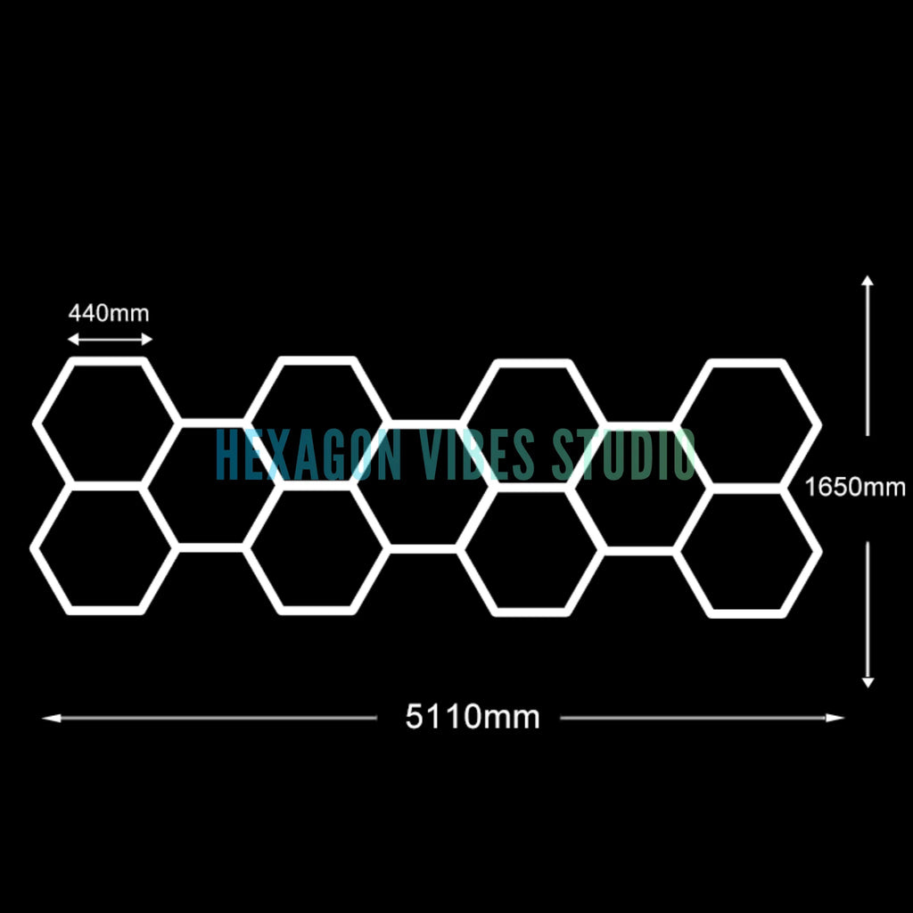 Luz LED hexagonal para garaje, 50000H, 6500K, ultrabrillante, para el hogar, gimnasio, barbería, detallado de coches, Bar, sótano, taller, iluminación de techo