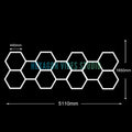 Luz LED hexagonal para garaje, 50000H, 6500K, ultrabrillante, para el hogar, gimnasio, barbería, detallado de coches, Bar, sótano, taller, iluminación de techo
