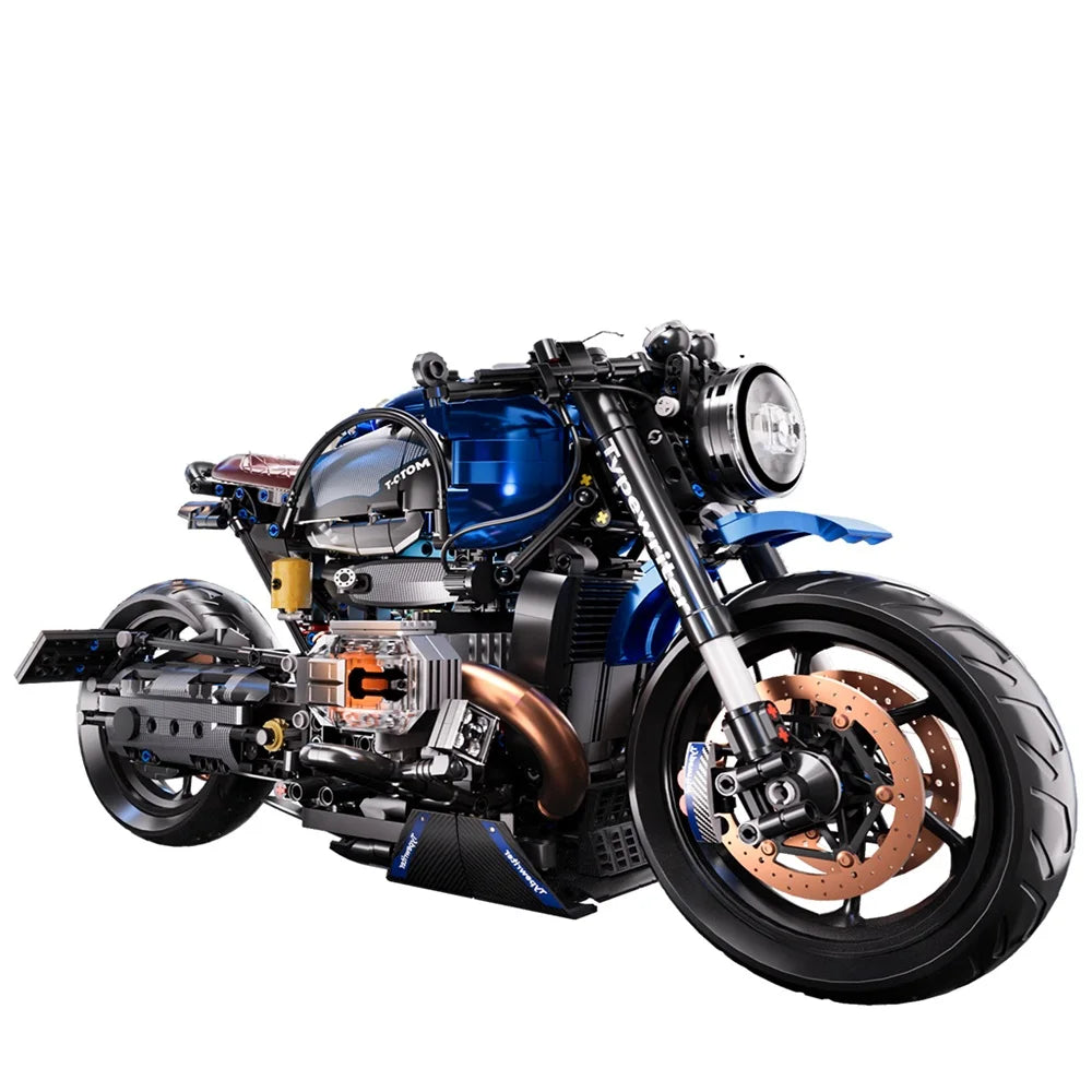 Juego de coches de juguete de bloques de construcción para niños, coche de carreras mecánico, modelo de motocicleta mecánica, juguetes de montaje de modelo de coche