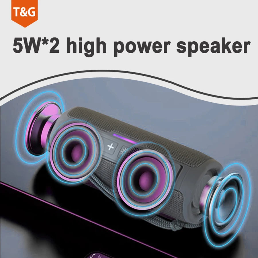 Altavoz inalámbrico portátil Caixa De Som Bluetooth caja De sonido De música Bluetooth para Subwoofer Radio FM Bocina acústica manos libres Hifi