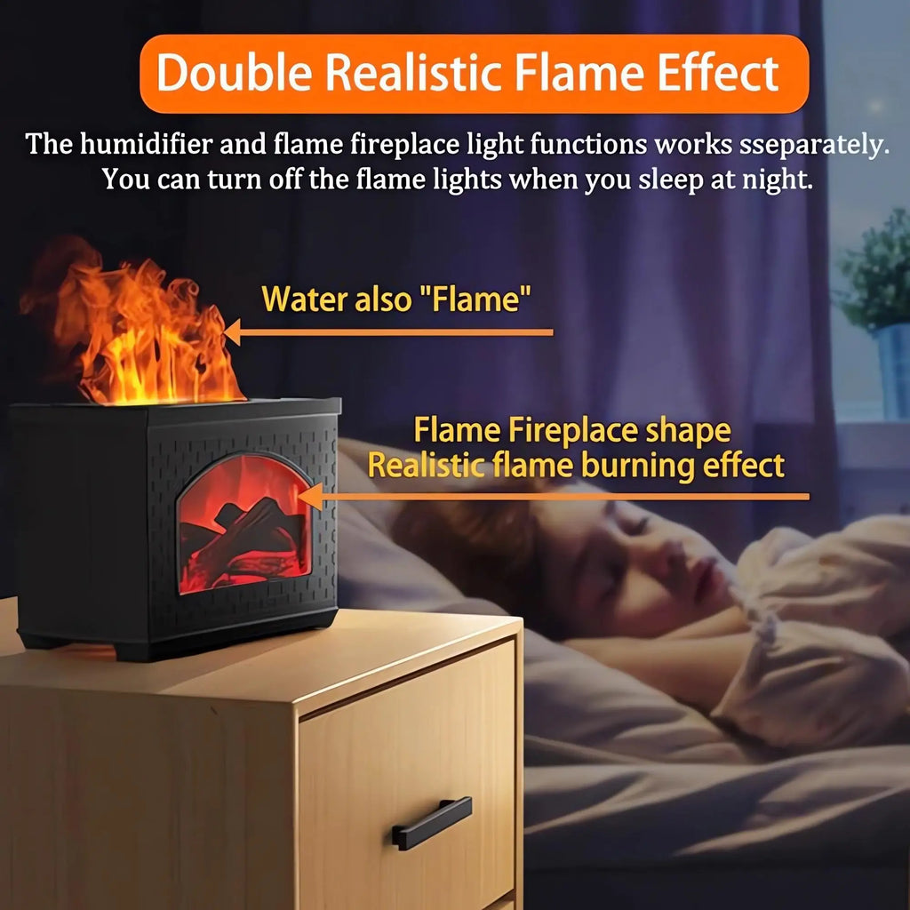 Humidificador Chimenea Simulada con Efecto Llama