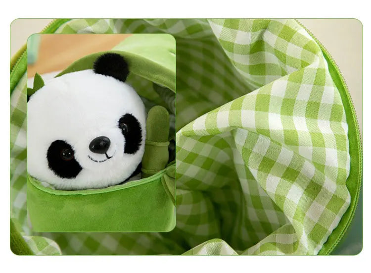 Peluche Panda de Bambú 25-38cm - Muñeco Suave para Niños