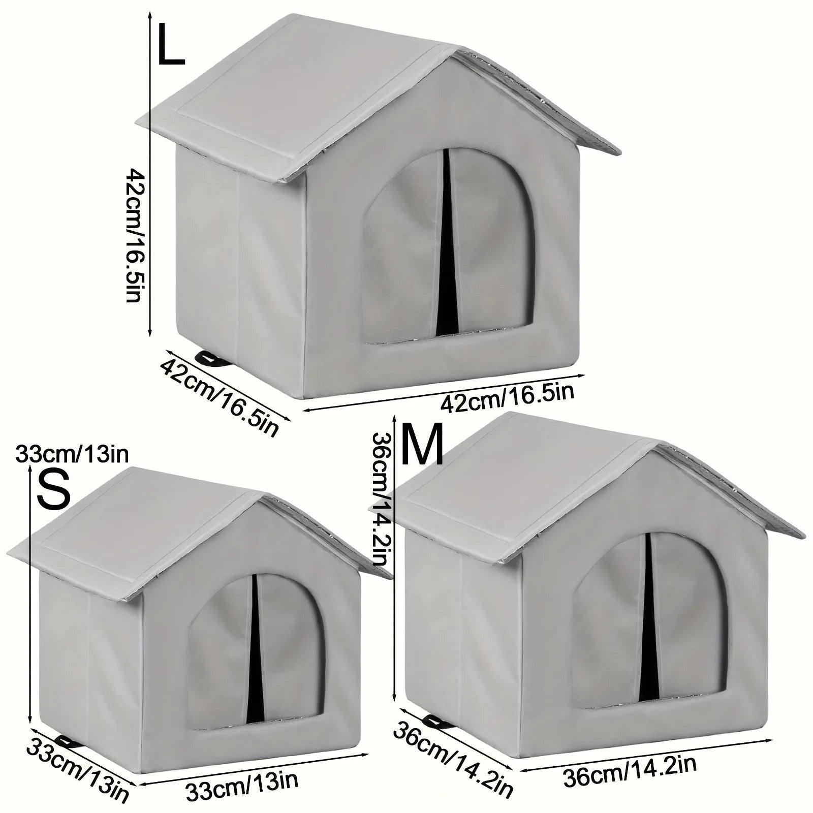 Cueva Cama para Mascotas Impermeable y Cálida, Plegable y Lavable