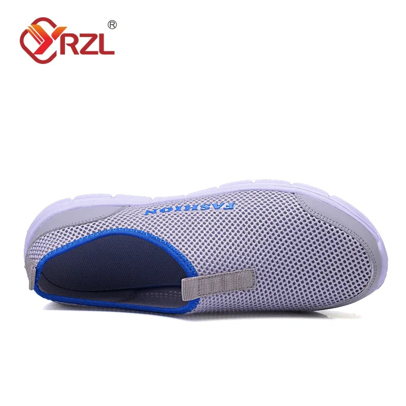 YRZL, zapatos informales ligeros para hombre, zapatillas transpirables sin cordones para mujer y hombre, zapatos planos antideslizantes Unisex para caminar al aire libre, talla 36-47