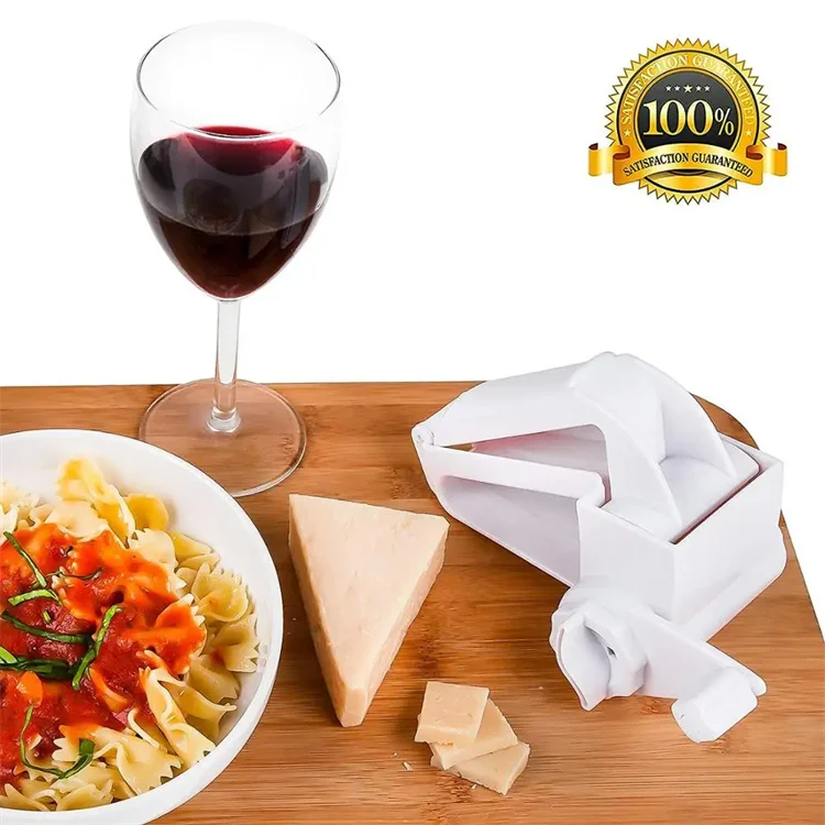Rallador de queso giratorio LMETJMA, rallador de queso Manual de mano con tambor de acero inoxidable para rallar queso duro, nuez de Chocolate JT241
