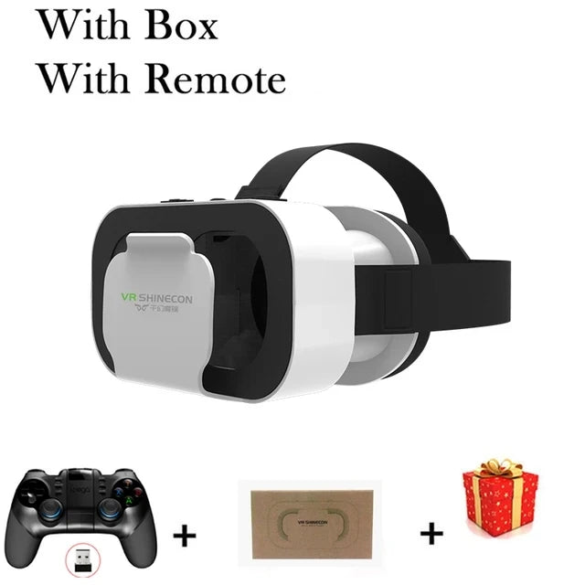 Shinecon Viar gafas de realidad Virtual VR auriculares dispositivo 3D casco gafas lentes para teléfono inteligente juego celular conjunto móvil
