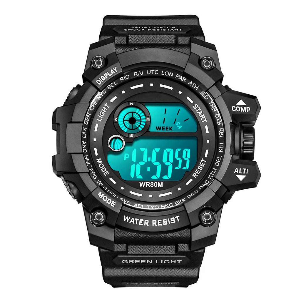 Reloj Deportivo Digital LED Resistente al Agua
