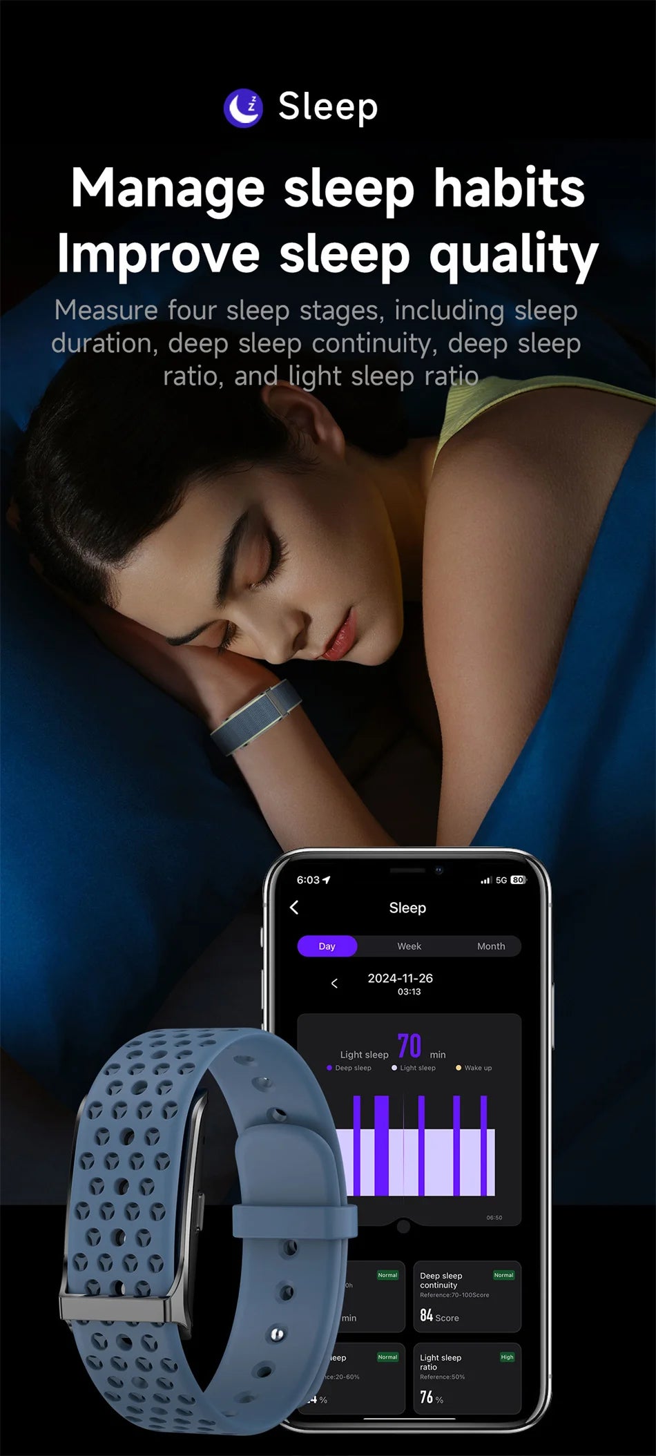 Pulsera Inteligente Fitness Tracker sin Pantalla
