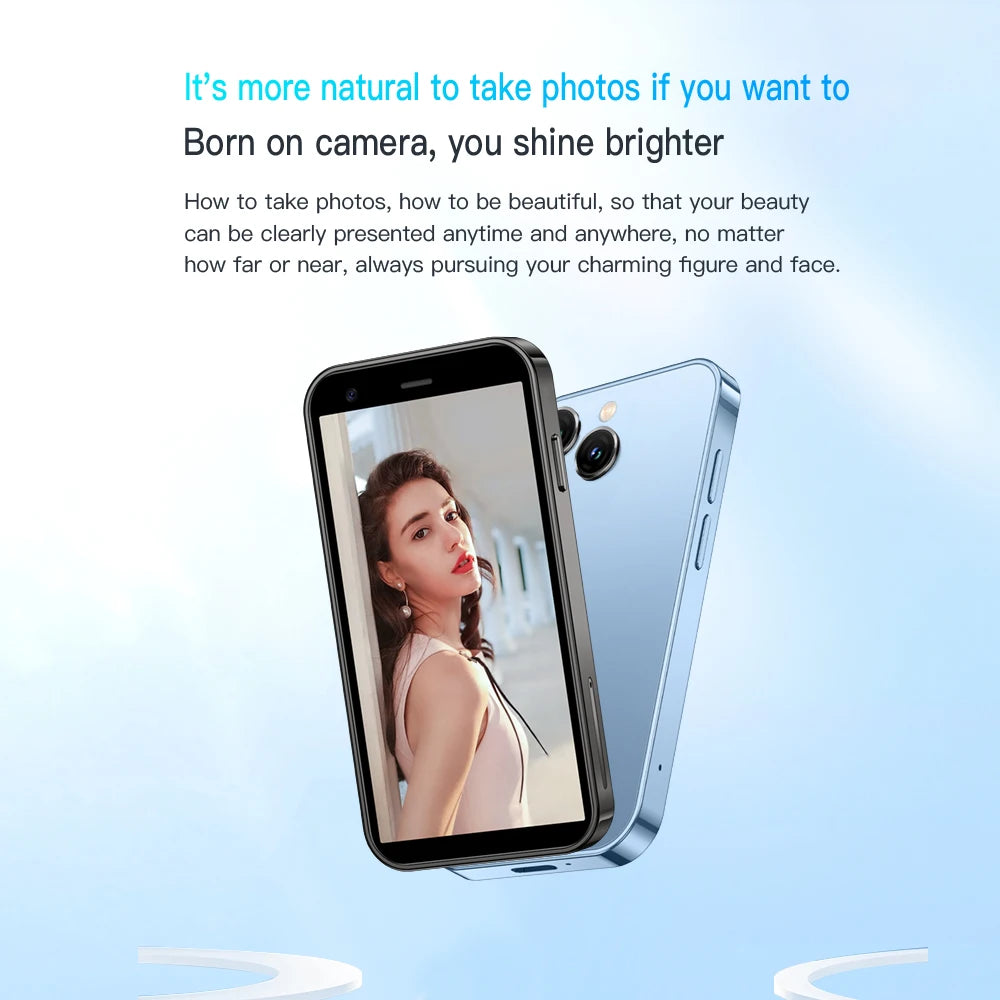 SOYES XS15 Mini Smartphone 3,0 "Android8.1 Quad-core 2GB RAM 16GB ROM Dual SIM en espera red 3G teléfono pequeño