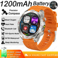 Reloj Inteligente Militar 1200mAh Brújula