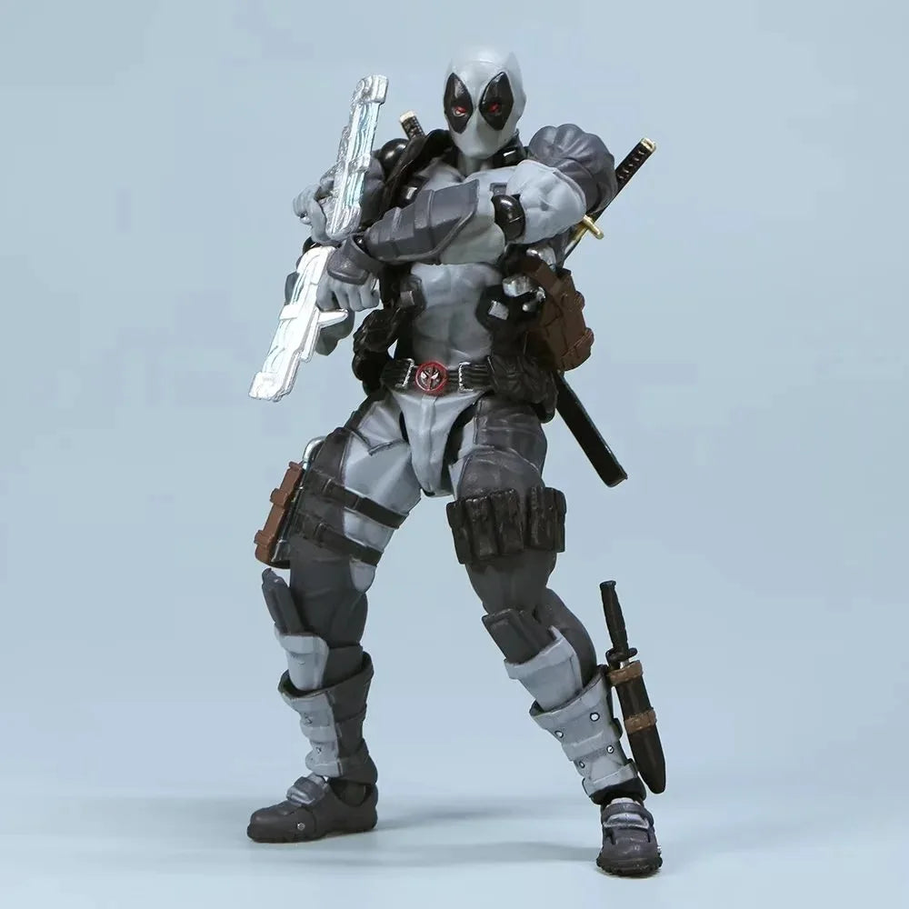 INCREDIBLE YAMAGUCHI Deadpool & Wolverine 2,0 figura de acción gris mutantes articulación móvil KAIYODO Wade modelo película juguetes para niños regalo
