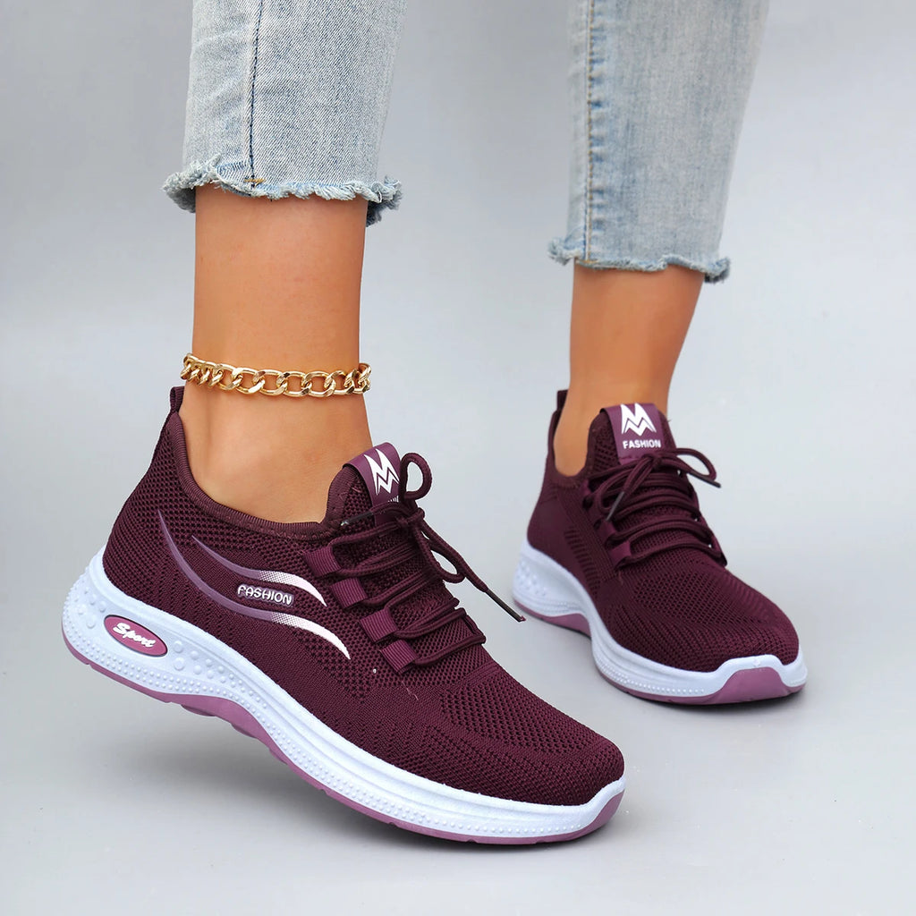 Zapatillas de malla transpirable de verano para mujer