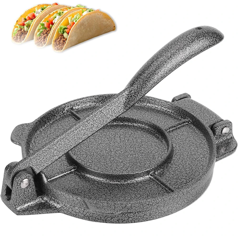 LMETJMA Prensa para Tortillas de Alta Resistencia, Pataconera de Aluminio, Prensa para Tortillas de Harina, Máquina para Hacer Tortillas, Rotis y Quesadillas