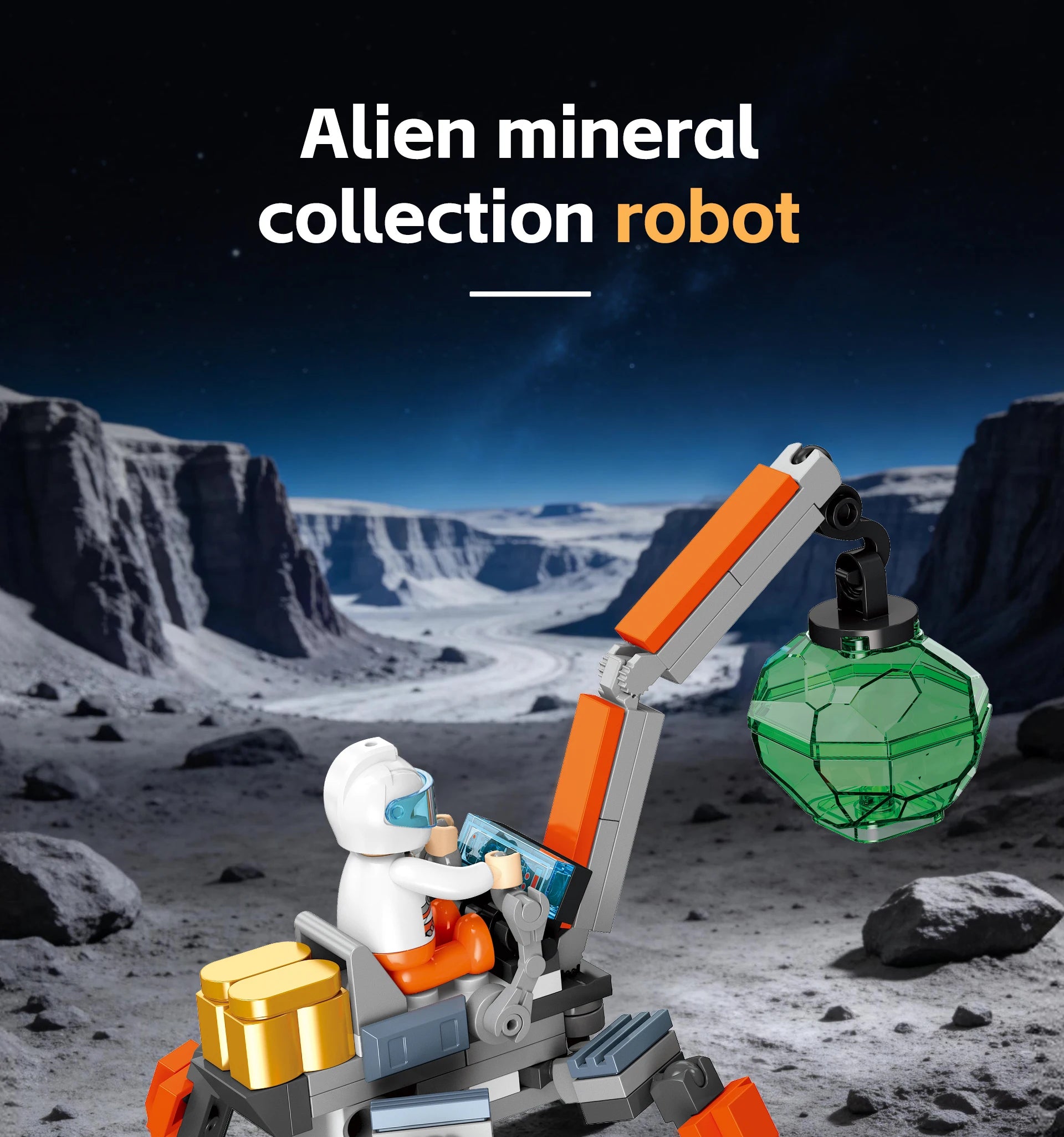 LL003 Serie Aeroespacial, Juguetes Creativos para el Hogar, Set de Bloques de Construcción de Naves Espaciales, Juguete Educativo para Niños, Regalo de Cumpleaños