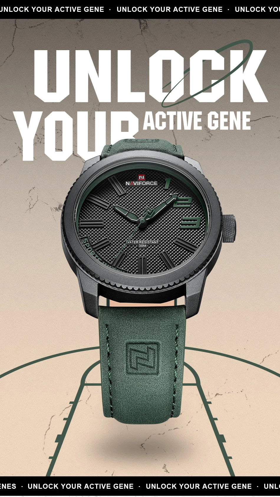 Reloj Analógico de Cuarzo NAVIFORCE Militar para Hombre