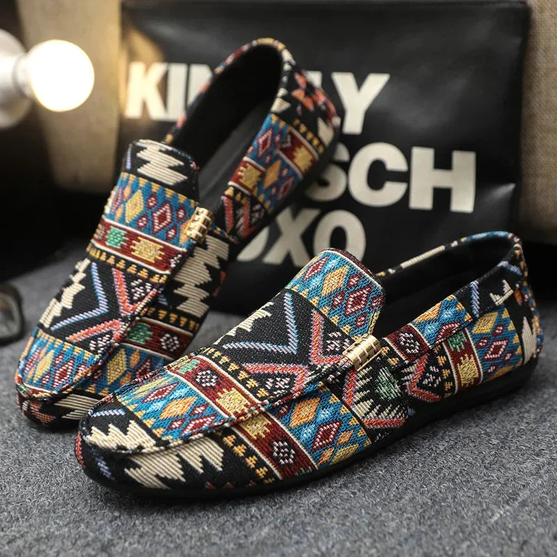 Zapatos informales de verano para hombre, mocasines transpirables para hombre, zapatos perezosos, zapatillas cómodas para caminar, zapatos planos antideslizantes para conducir
